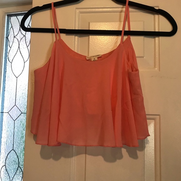 Zenana Outfitters - Women’s Pink Flowy Crop Top -S - Picture 2 of 6